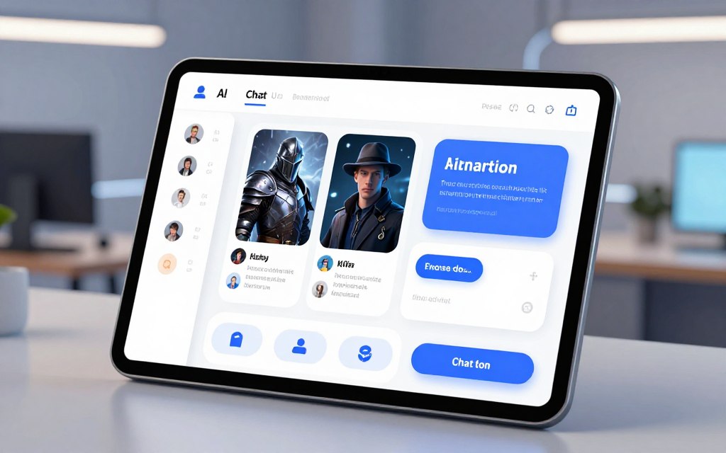 AI chat platforms selection interface